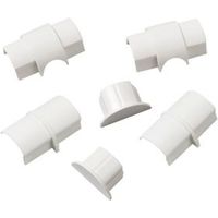 D-Line ABS Plastic White Mini Trunking Accessories (W)30mm Pieces Of 6