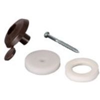 Brown Fixing Buttons Pack Of 10 - 5012032000359