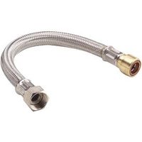 Plumbsure Push Fit Copper Flexible Tap Connector (Dia)15mm (L)300mm