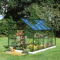 B&Q Metal 6X10 Horticultural Glass Greenhouse