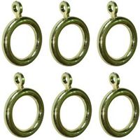 Colours Plastic Curtain Ring (Dia)19mm Pack Of 6