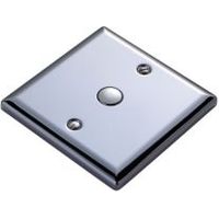 Volex 1-Way Single Iridium Black Push Light Switch