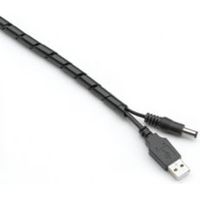 MK Black Plastic Spiral Cable Tidy