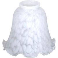 White Flakestone Design Light Shade (D)14.2cm