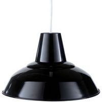 Tezz Black Gloss Pendant Light Shade (D)29cm