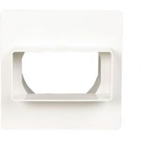 Manrose White Flat To Round Adaptor & Wall Plate