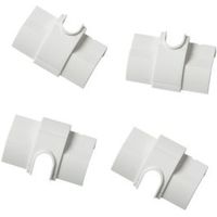 D-Line ABS Plastic White Trunking Accessories (W)22mm Pack Of 4
