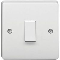 Crabtree 20A 1-Way Single White Control Switch - 4015