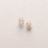 Pearl Swirl Stud Earrings