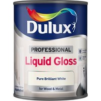 Dulux Professional Liquid Gloss Paint - Brilliant White, 750ml