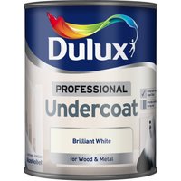 Dulux Professional Undercoat - Brilliant White, 750ml
