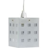 White Frosted Cube Light Shade (D)14.2cm