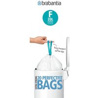Brabantia PerfectFit 20 Litre Size F Slimline Bin Liner - Pack Of 20