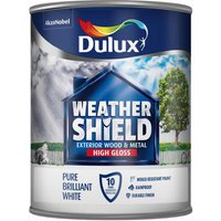 Dulux Weathershield Exterior Gloss - Brilliant White, 750ml
