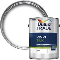 Dulux Trade White Silk Emulsion Paint 5L