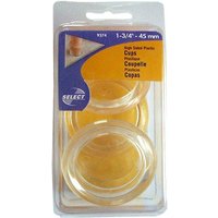 Select Hardware Castor Cups Plastic Clear 45mm (4 Pack)