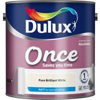 Dulux Once Pure Brilliant White - Matt - 2.5L