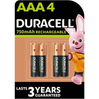 Duracell Rechargeable AAA Batteries - 4 Pack