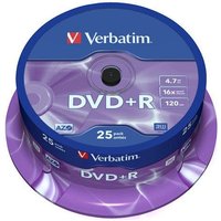 Verbatim DVD+R Spindle 25pk