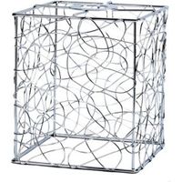 Scribble Silver Cube Light Shade (D)13cm