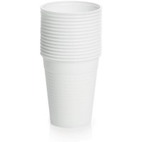 Essential Housewares Essential Plastic White Cups 15 Pack