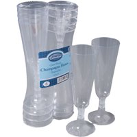 Essential Housewares Plastic Champagne Goblets Pack Of 8