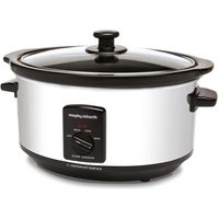 Morphy Richards 3.5 Litre Oval Slow Cooker - Polished Stainless Steel