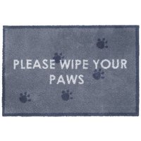 Turtle Mat "Please Wipe Your Paws" Multigrip-backed Cotton Washable Doormat
