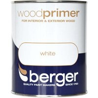 Berger Wood Primer - White, 750ml