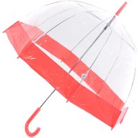 Totes Raindrops Clear Dome Umbrella - Pink