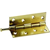 Select Hardware Butt Hinges Steel Electro Brass 38mm (2 Pack)
