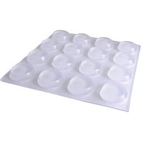 Select Hardware Surface Gard Round Pads Clear Vinyl 13mm (16 Pack)