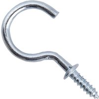 Select Hardware Cup Hooks Bright Zinc Plated Shouldered 25mm (20 Pack)