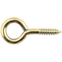 Select Hardware Screw Eyes Fine Electro Brass (30 Pack)