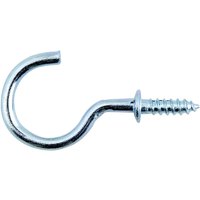 Select Hardware Cup Hooks Shoulder Bright Zinc Plated 30mm (15 Pack)