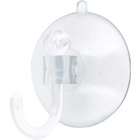 Select Hardware Suction Hooks Clear 25mm (4 Pack)