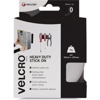 VELCRO ® Brand Heavy Duty Stick On Tape 50mm X 1m White