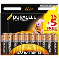 Duracell Plus Power AA 15 + 5 UK