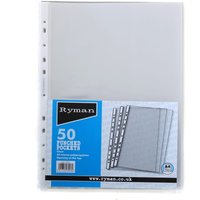 Ryman Clear A4 Pockets - 50 Pack
