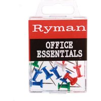 Ryman Assorted Push Pins - 25 Pack