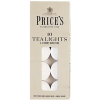Prices Candles Price's White Tealights - Pack Of 10