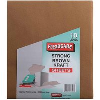 Robert Dyas Flexocare Strong Brown Kraft Sheets - 10 Pack