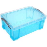Really Useful Plastic Storage Box Bright Blue 9L