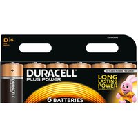Duracell Plus Power D Size Batteries (Pack Of 6)
