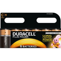Duracell Plus Power C Size Batteries (Pack Of 6)
