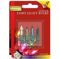 Kingfisher 1.6v Indoor Fairy Light Bulbs - Multi Coloured