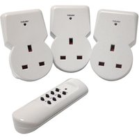 Connect It Remote-Controlled Sockets - Pack Of 3