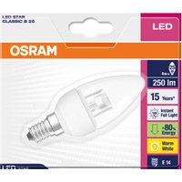 Osram LED Star Candle 4W Clear Small Edison Screw Bulb
