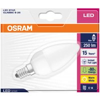 Osram LED Star Candle 4W Frosted Small Edison Screw Bulb