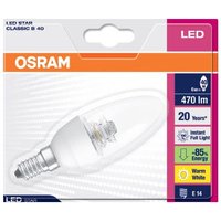 Osram LED Star Candle 40w Clear Small Edison Screw Cap